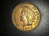 1905 Indian Head Cent AU/BU