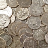 100 90% Silver Franklin Halves