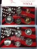 2004 United States Silver Proof Set - 11 pc set, about 1 1/2 ounces of pure silver