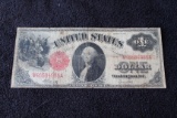 1917 $1 Red Seal Legal Tender Large Note