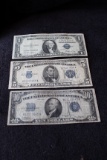 $10 1934 - $5 1934 - $1 1935 Silver Certificates