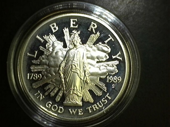 1989 Congress Bicentennial Silver Dollar PROOF