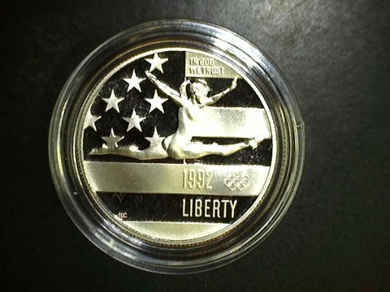 1992-s Olympic Gymnast Commemorative Proof Half Dollar