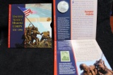 2005 US Marine Corps Silver Dollar UNC & Stamp Set Special Edition SEALED