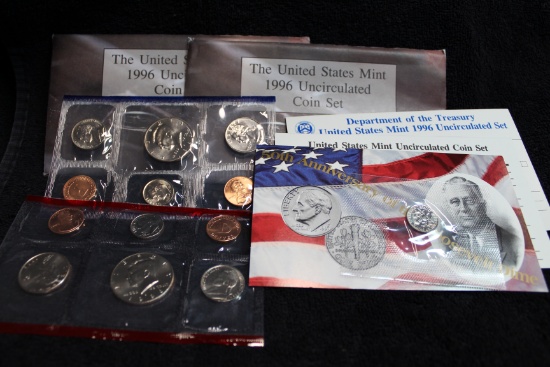 2- 1996 United States Mint Set w/ W Dime