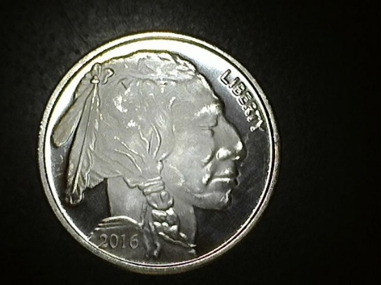 2016 1 oz. Silver Buffalo Round BU