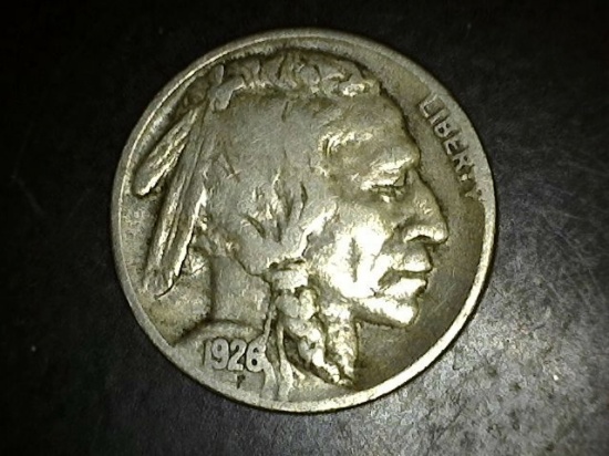 1926-S Buffalo Nickel F+