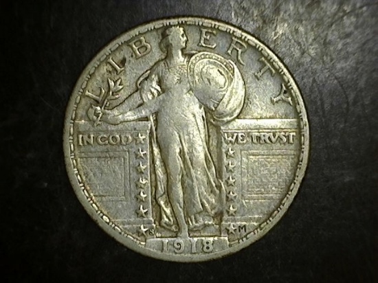 1918-S Standing Liberty Quarter VF