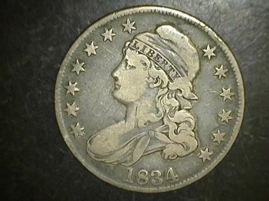 1834 Bust Half VF/EF