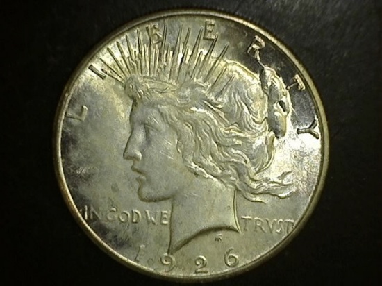 1926-S Peace Dollar BU