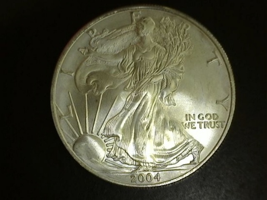 2004 1 oz. Silver American Eagle BU