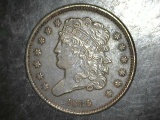 1835 Half Cent EF