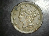 1855 Half Cent EF Details