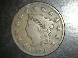 1825 Large Cent VG/F