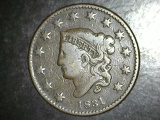 1831 Large Cent VF