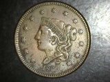 1836 Large Cent VF/EF