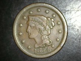1854 Large Cent VF/EF