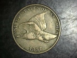 1857 Flying Eagle Cent VF/EF