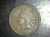 1873 Indian Head Cent Full Liberty
