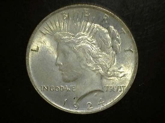 1924 Peace Dollar BU