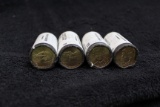 4 -- $25 Original Mint Rolls Presidential Dollars BU Truman-Eisenhower-Kennedy-Johnson
