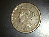 1855 Large Cent VF+ Knob on Ear