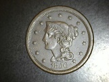 1856 Large Cent VF+