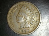 1908 S Indian Head Cent F