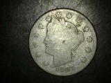 1887 Liberty Head V Nickel F/VF