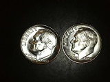 1958 P-D Lot of 2 Brilliant Uncirculated Dimes!