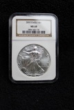 2005 1 oz. Silver American Eagle MS 69 NGC