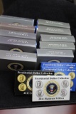 11 Presidential Commemorative Sets - Platinum-Gold-Uncirculated 2007-2011