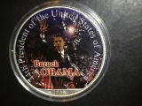 2008 1 oz. Painted Silver American Eagle BU Obama