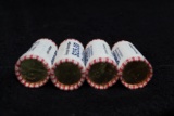 4 -- $25 Original Mint Rolls Presidential Dollars BU Washington-Adams-Jefferson-Madison