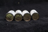 4 -- $25 Original Mint Rolls Presidential Dollars BU McKinley-T. Roosevelt-Taft-Wilson