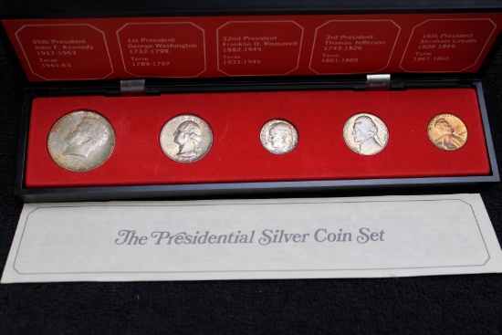 The Presidential Silver Coin Set  BU Coins