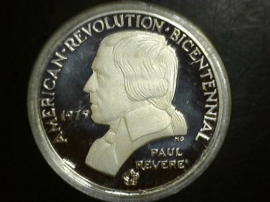 1975 Silver American Revolution Bicentennial Medal
