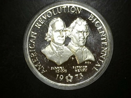 1973 Silver American Revolution Bicentennial Medal