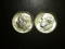 1962 P-D Lot of 2 Brilliant Uncirculated Dimes!