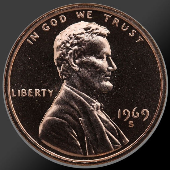 1969 Lincoln Cent Penny Gem Proof Coin!
