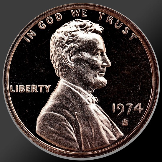 1974 Lincoln Cent Penny Gem Proof Coin!