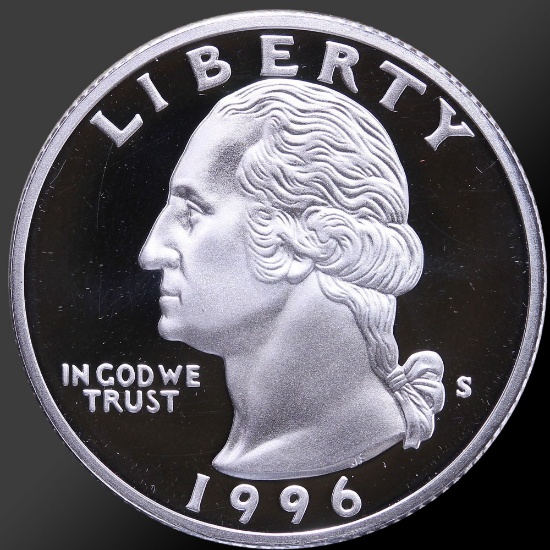 1996 90% Silver Washington Quarter Gem Proof Coin!