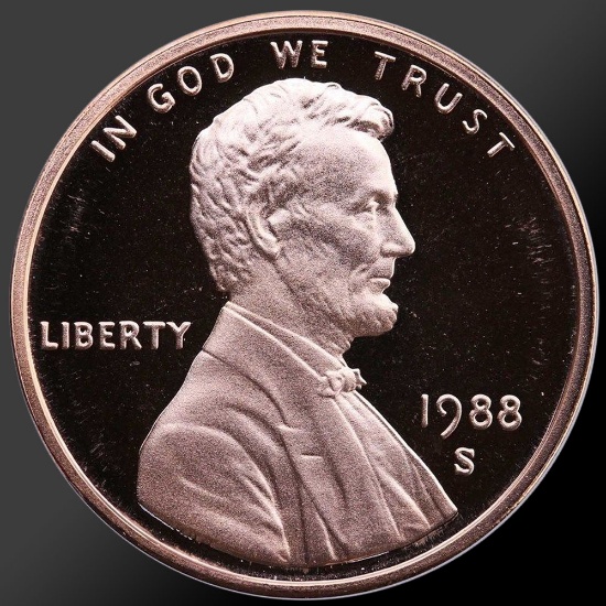 1988 Lincoln Cent Penny Gem Proof Coin!