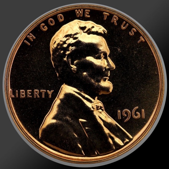 1961 Lincoln Cent Penny Gem Proof Coin!