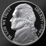 1996 Jefferson Nickel Gem Proof Coin!