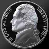 1998 Jefferson Nickel Gem Proof Coin!