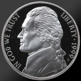 1999 Jefferson Nickel Gem Proof Coin!