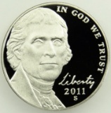 2011 Jefferson Nickel Gem Proof Coin!