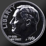 1961 Roosevelt Dime Gem Proof Coin!