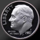 1987 Roosevelt Dime Gem Proof Coin!